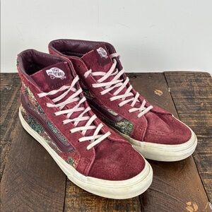 Vans Sk8-Hi Slim Sneakers Port Royal/Italian Weave Women’s 7 High Top Skate